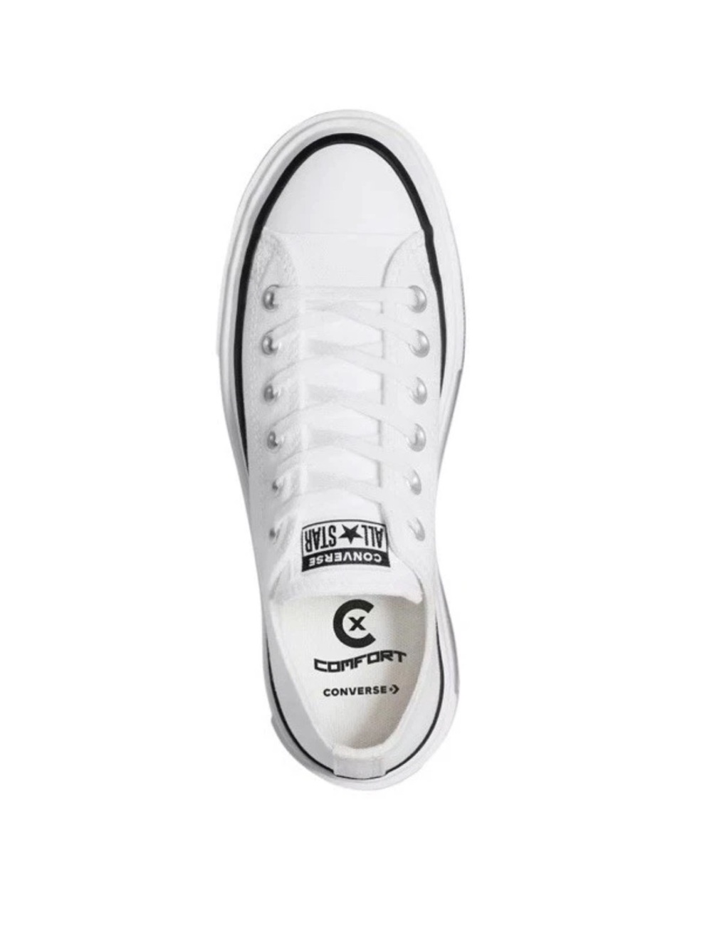 NEW Converse Women's Double Stack Low Top Shoes White Size 8.5 Platform Sneakers - Picture 4 of 9